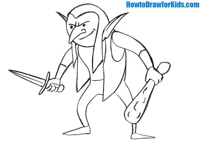 How to Draw a Goblin for Kids | How to Draw for Kids