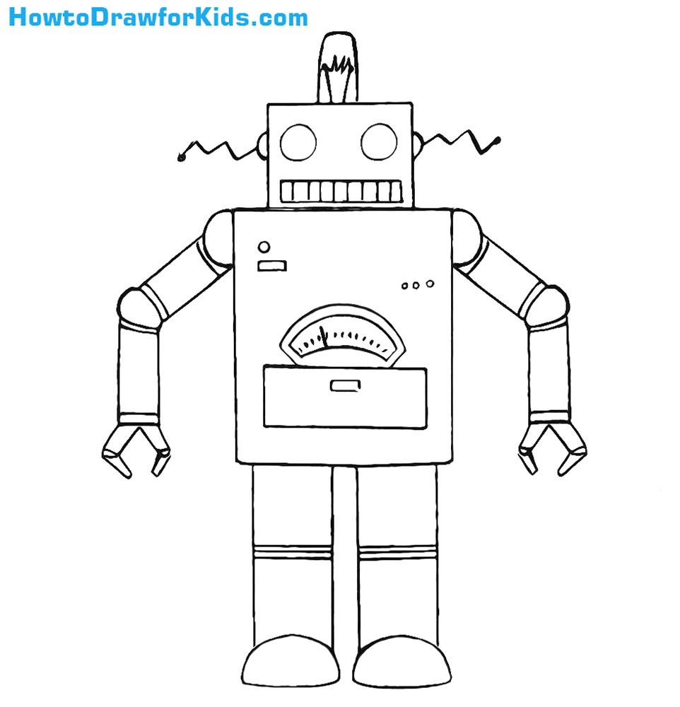 How to Draw a Robot for Kids | How to Draw for Kids