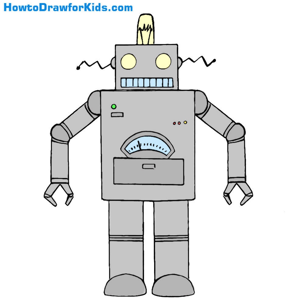 How to Draw a Robot for Kids How to Draw for Kids