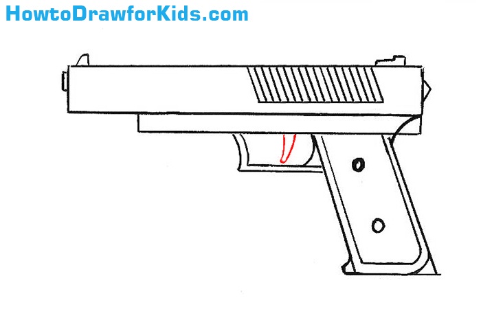 How to Draw a Gun for Kids | How to Draw for Kids