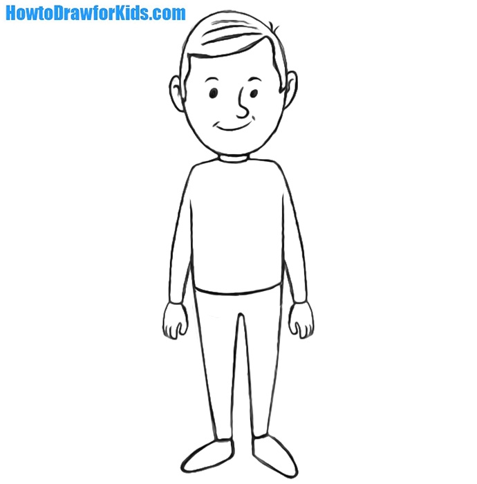 How to Draw a Man for Kids | How to Draw for Kids