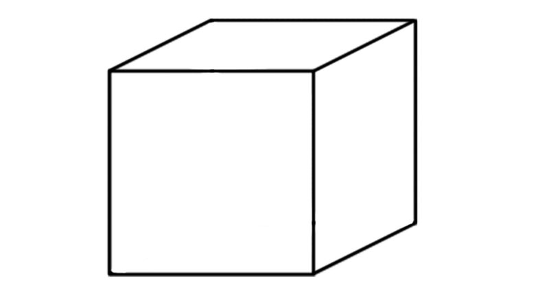 cube figure drawing