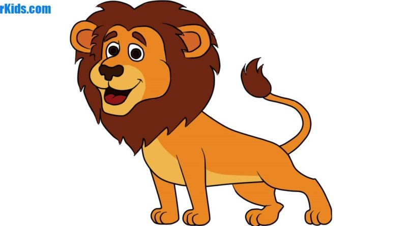 how to draw a lion for kids howtodrawforkidscom