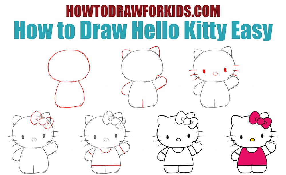 How to Draw Hello Kitty Easy | How to Draw for Kids