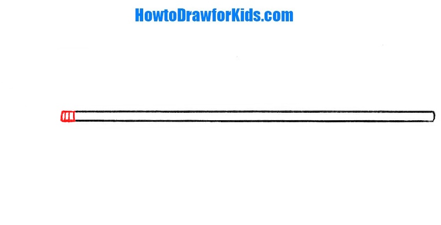 how to draw a spear for beginners