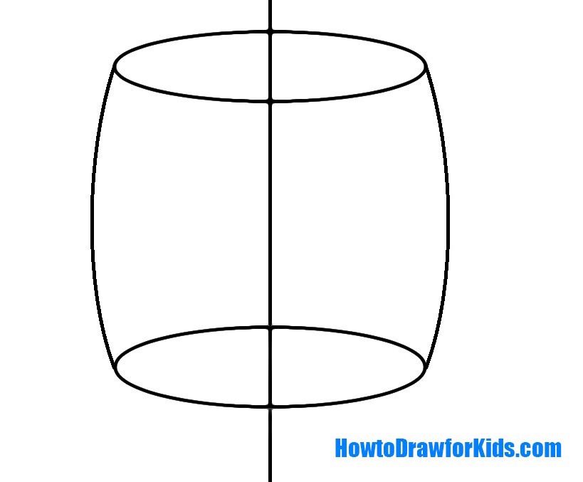 How to Draw a Barrel for Kids Easy Drawing Tutorial