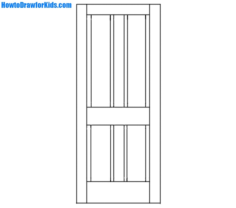 learn How to Draw a Door for kids