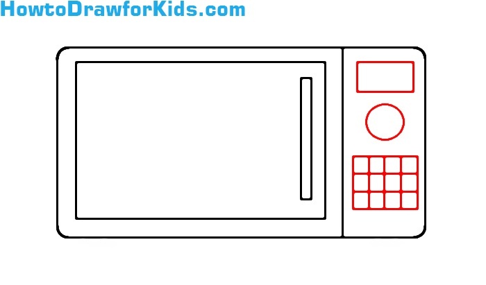 learn to draw a Microwave for beginners