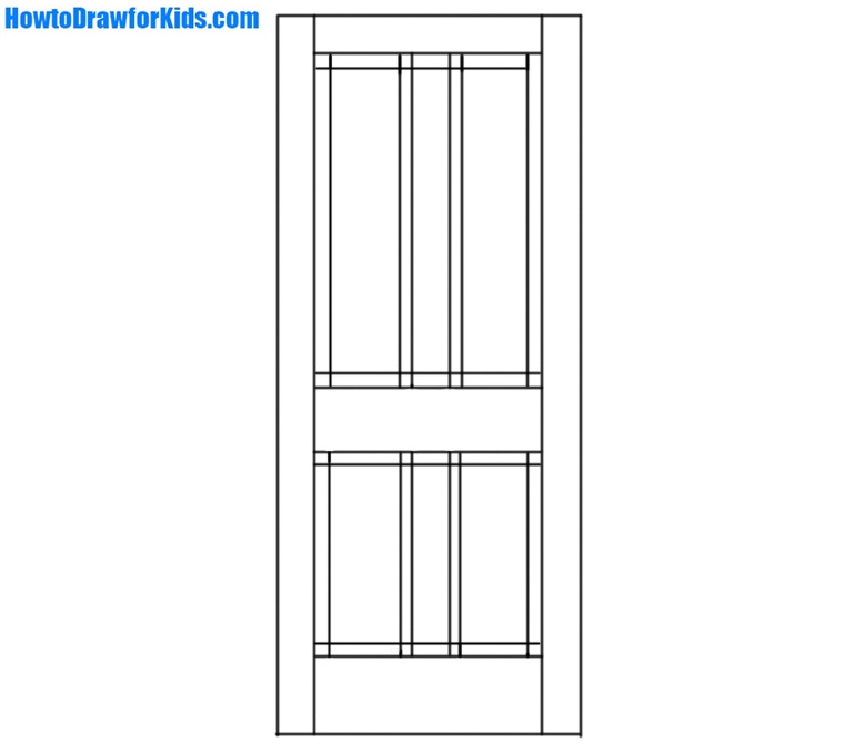 How to Draw a Door for children