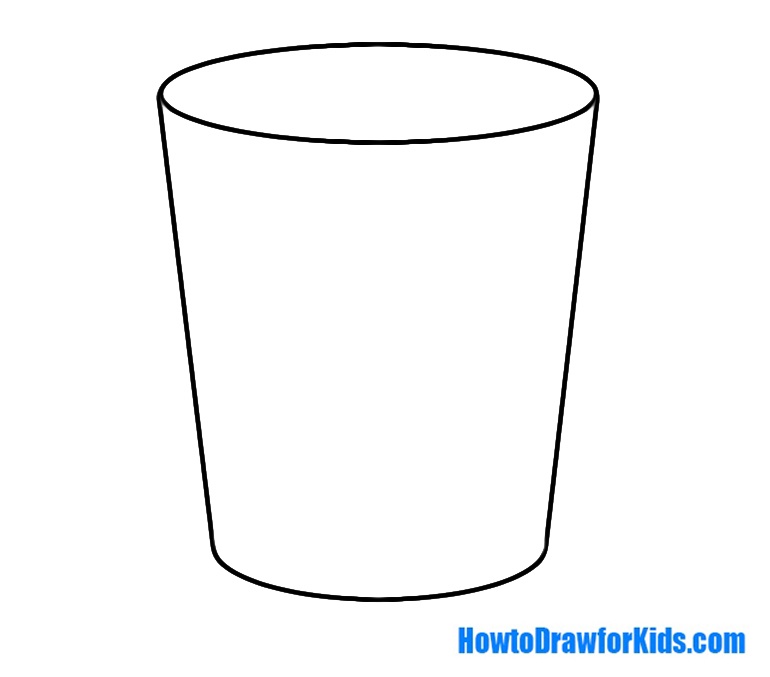 how to draw a glass for beginners