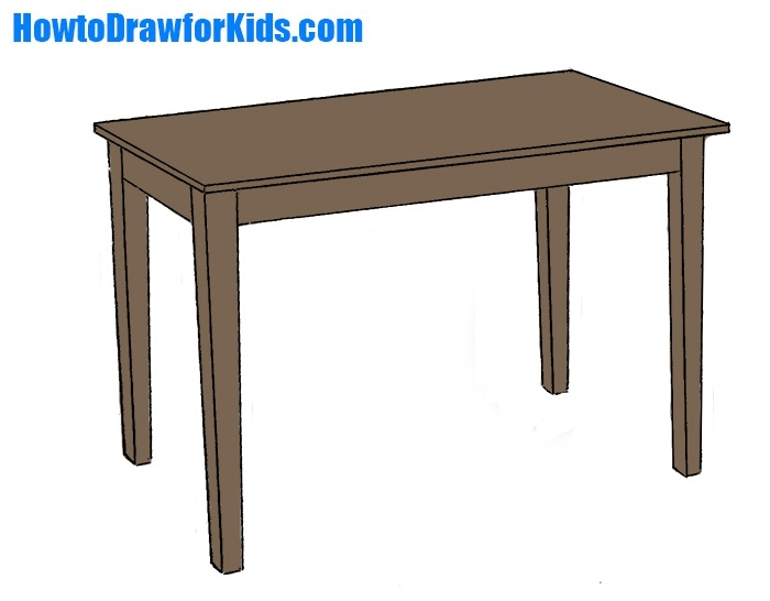 how to draw a table for kids