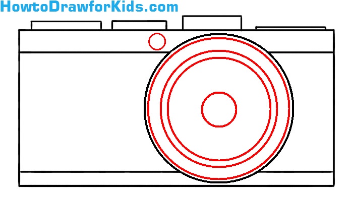 learn how to draw a camera easy