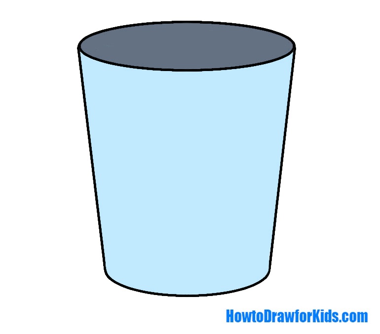 how to draw a glass for beginners