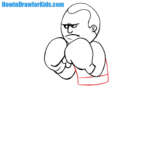 how to draw a boxer easy