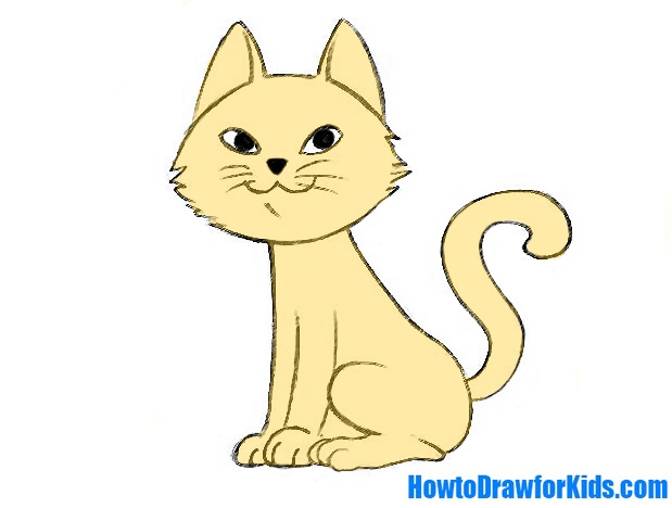 Featured image of post Easy Cat Drawing For Kids With Colour : Learn to draw step by step (how to draw & paint) by cindy smith paperback $10.95.