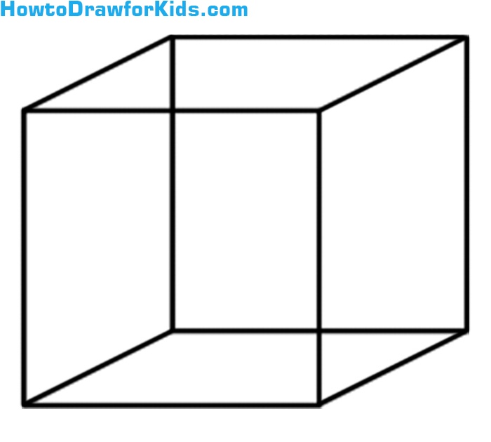 Learn drawing a cube