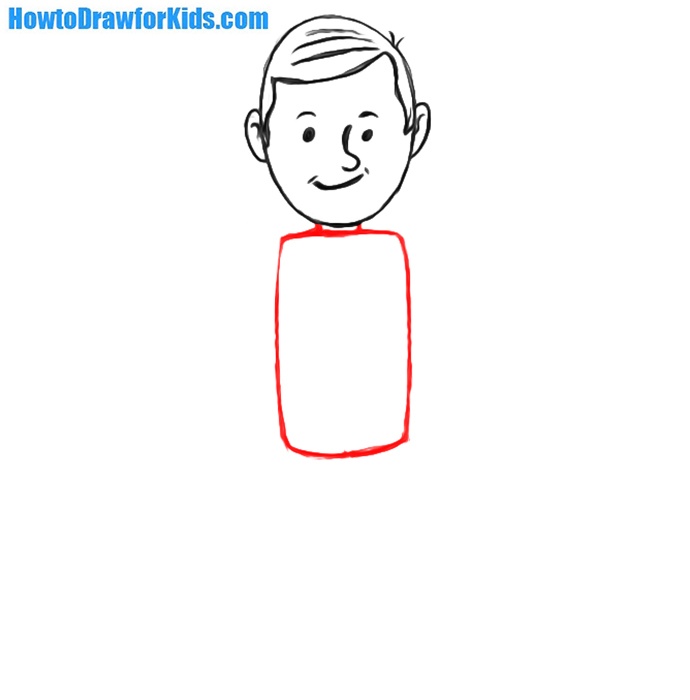 how to draw a man for children