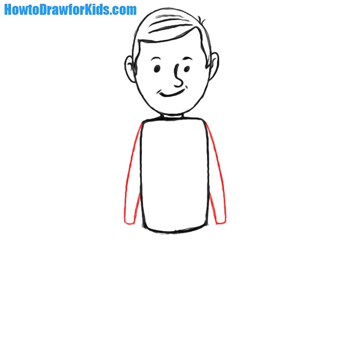 learn to draw a man for kids