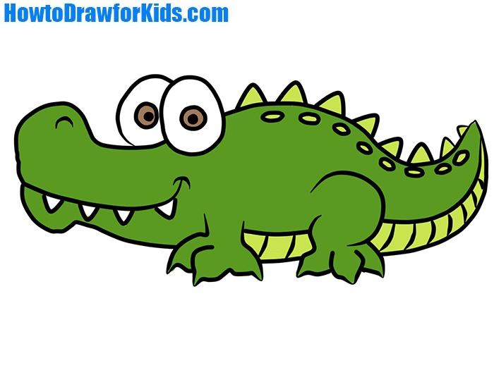 How to Draw Crocodile for Kids
