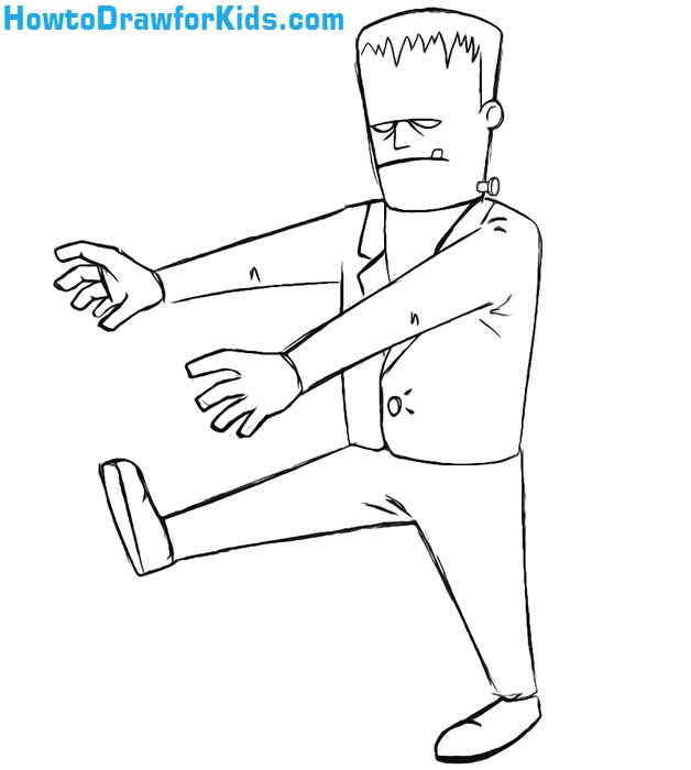 Frankenstein drawing tutorial