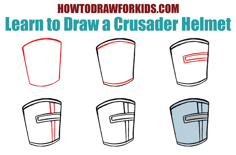 Learn to Draw a Crusader Helmet