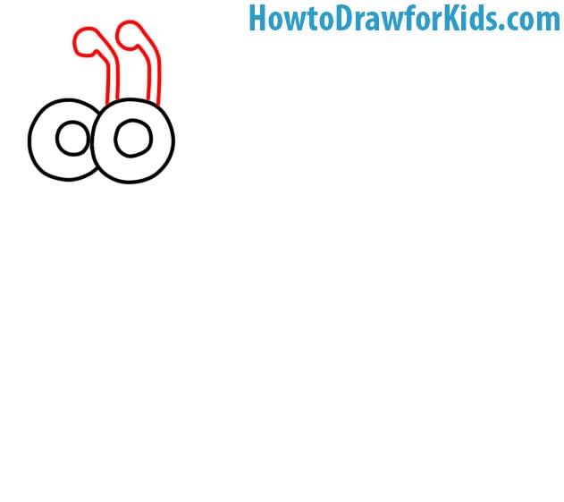 how to draw a Snail for children
