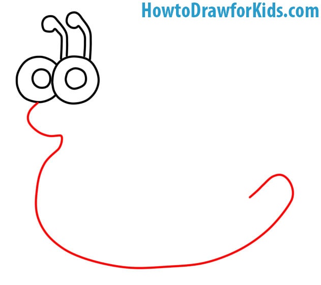 how to draw a Snail for beginners