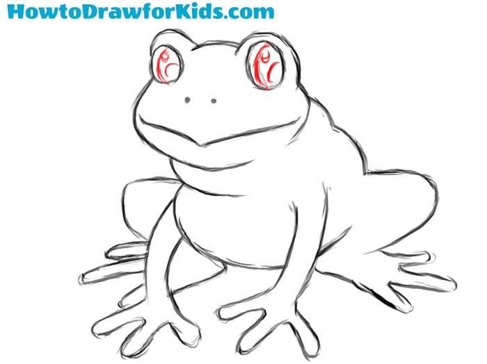 How to draw a frog