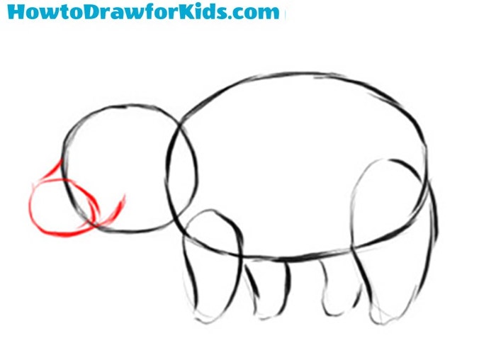 How to draw a pig easy