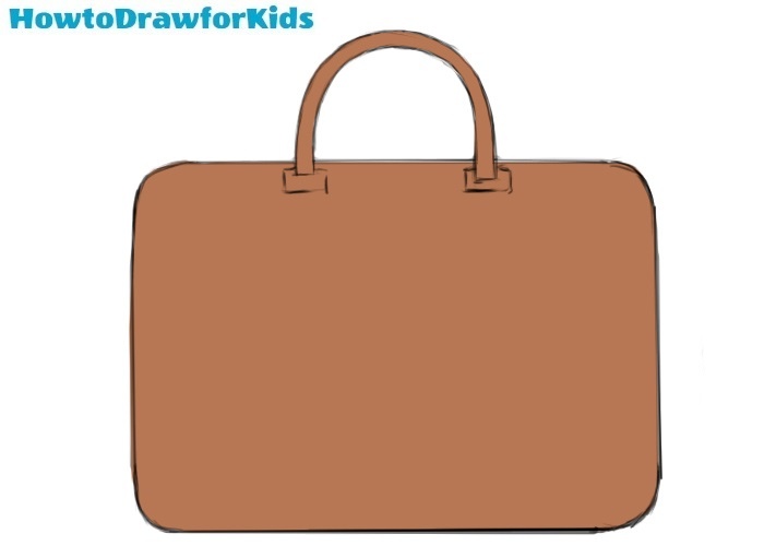 How to draw a handbag real easy 