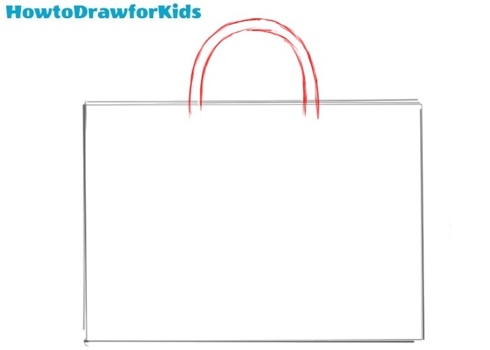 How to draw a bag for kids