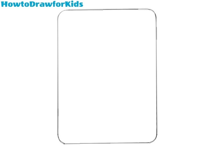 How to draw an iPad for kids