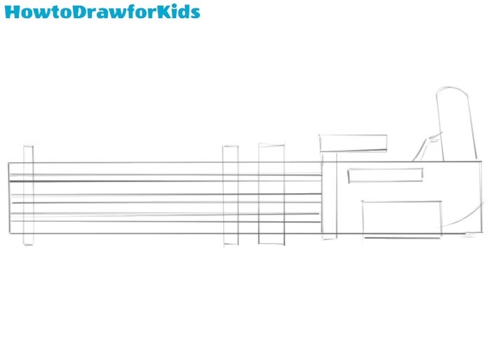 How to draw a minigun for beginners