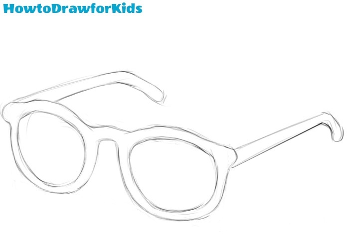 Glasses drawing tutorial