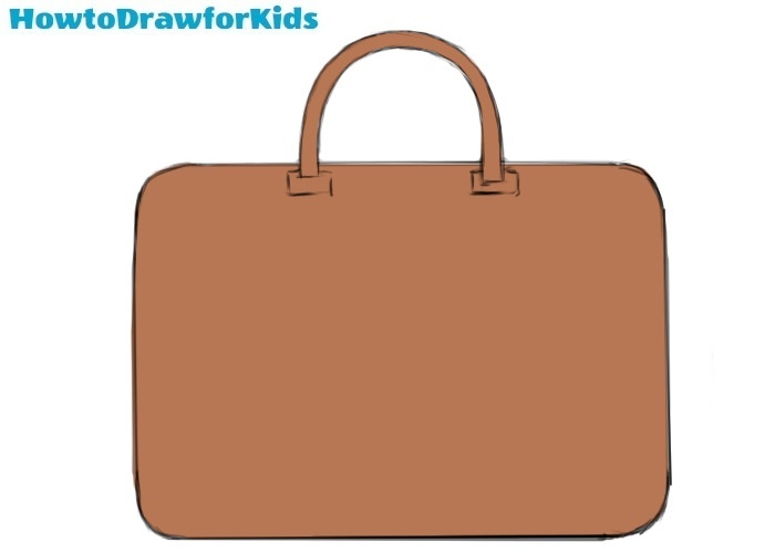 How to draw a bag for kids