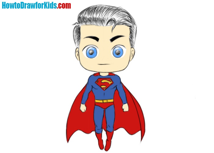 ow to draw Superman for kids easy
