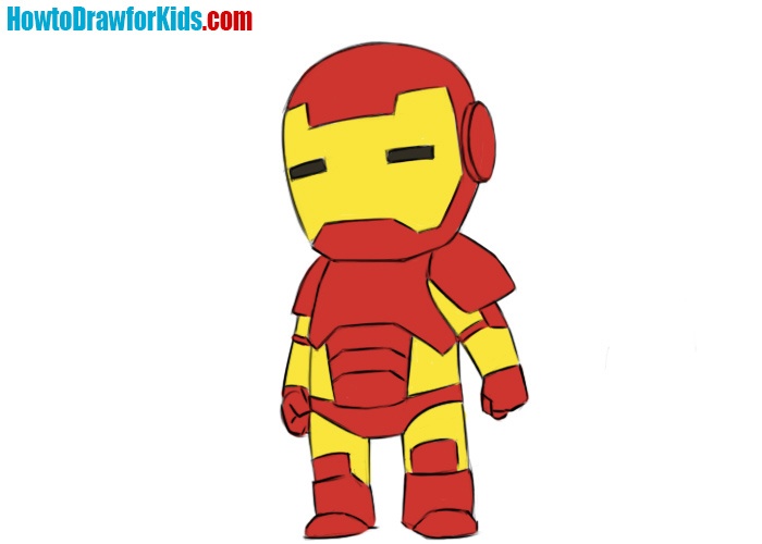 iron man 3 suit drawing