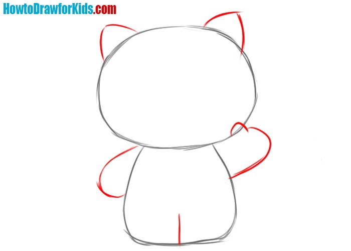 How to draw Hello Kitty for kids