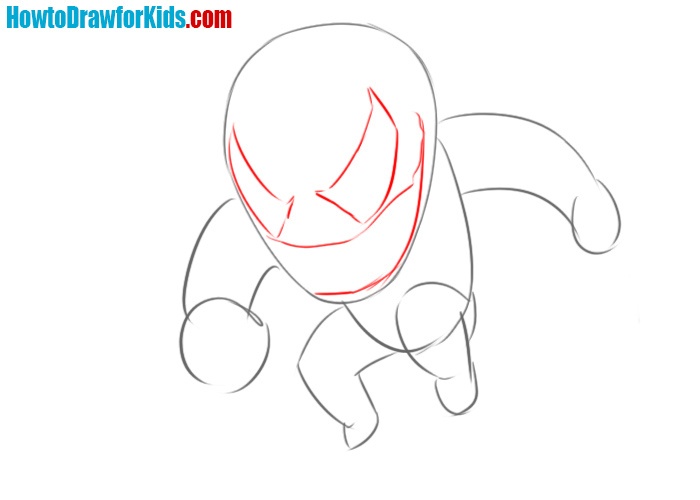 How to draw Venom easy
