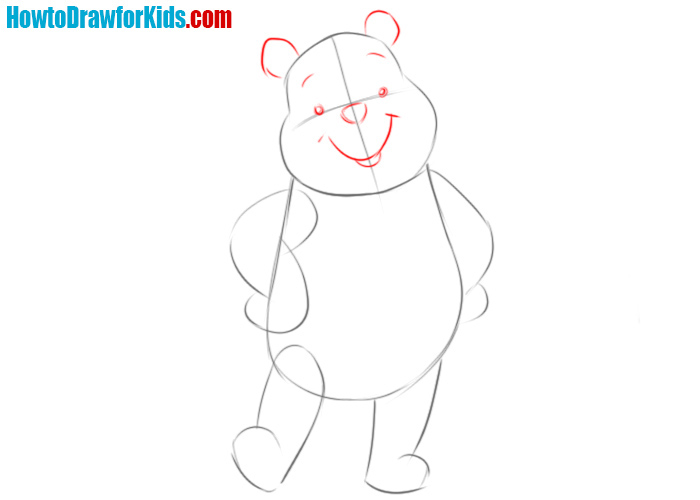 How to draw Winnie the Pooh for beginners