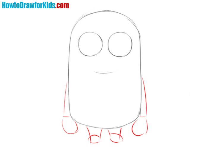 How to draw a Minion step by step