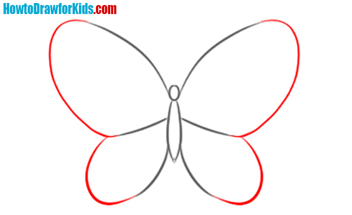 How to draw a butterfly for beginners