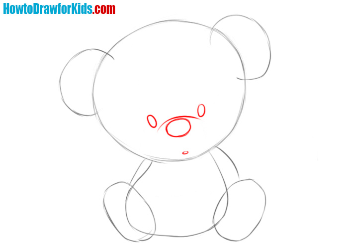 How to draw a Teddy Bear step by step