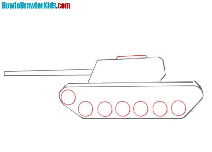 How to draw a tank easy