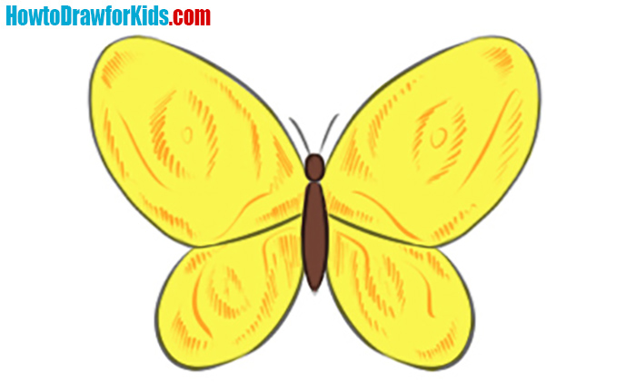 How to draw a butterfly for kids