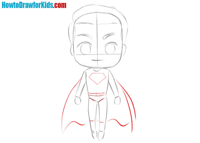 How to draw Superman for kids - Easy Drawing Tutorial
