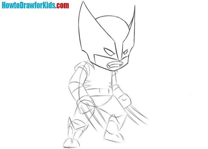 How to sketch Wolverine