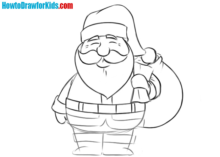 How to draw Santa Claus