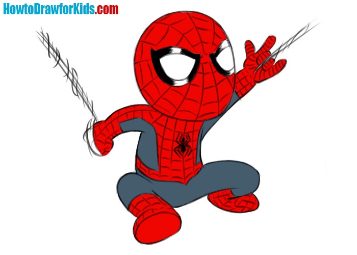 spiderman drawing easy