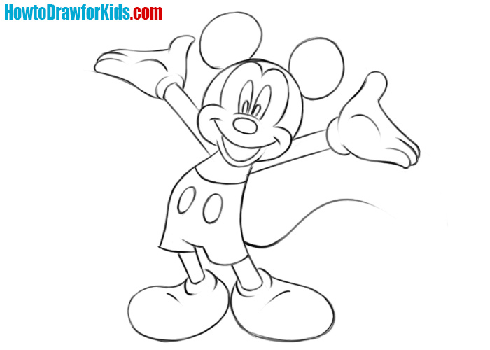 Mickey Mouse drawing tutorial